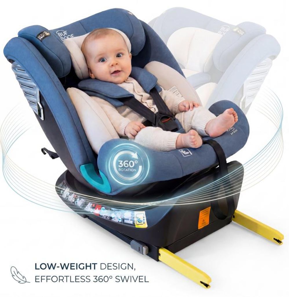 BUF BOOF® Saphir Kindersitz i-Size R129 40–150 cm 360° Produktbild 