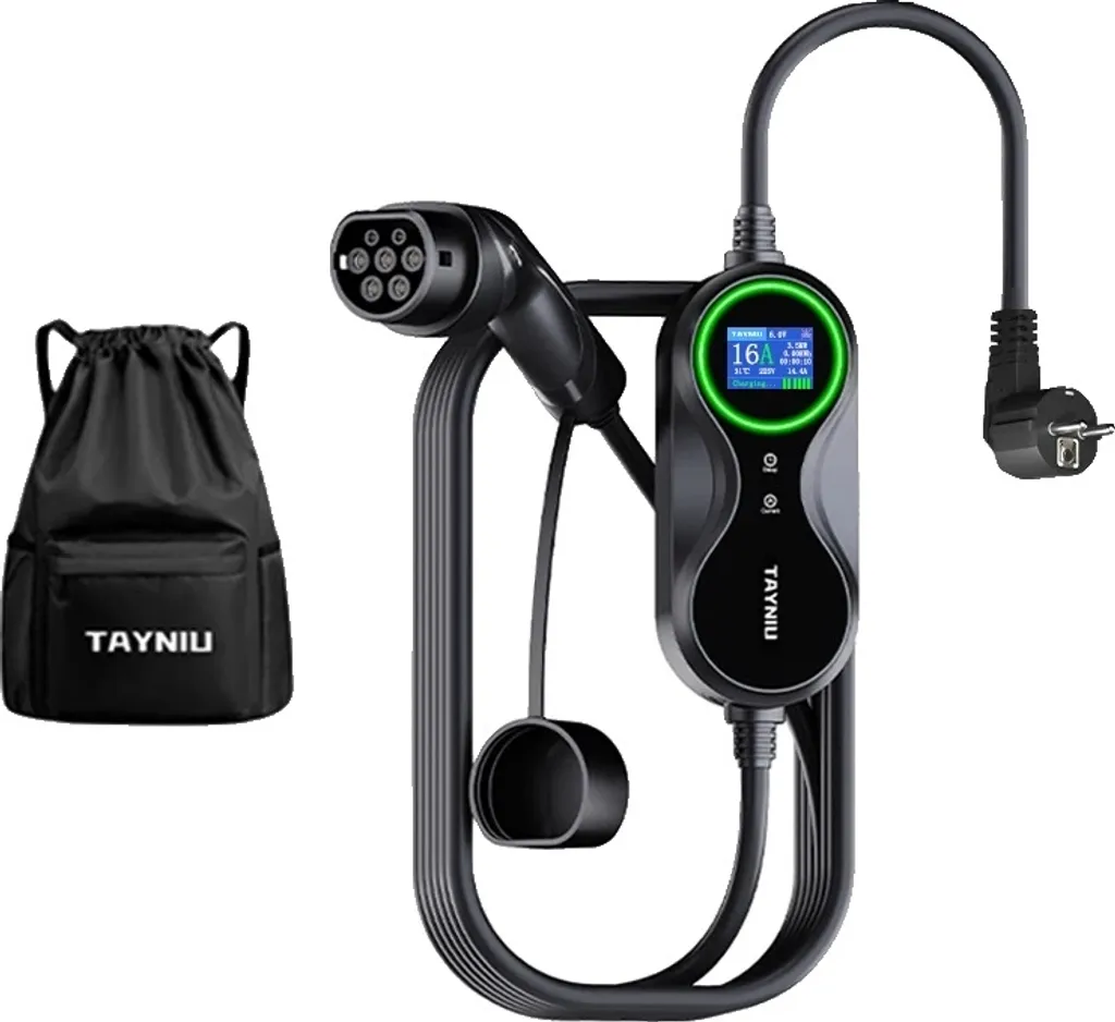 Câble de recharge Type 2 pour voiture électrique 3.5KW 16A de 5m