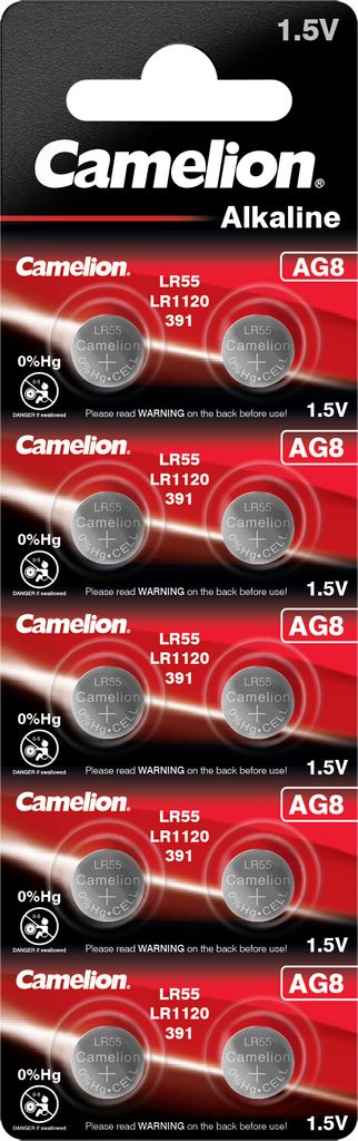 Camelion 12051008, Einwegbatterie, AG8, Alkali, 1,5 V, 10 Produktbild 
