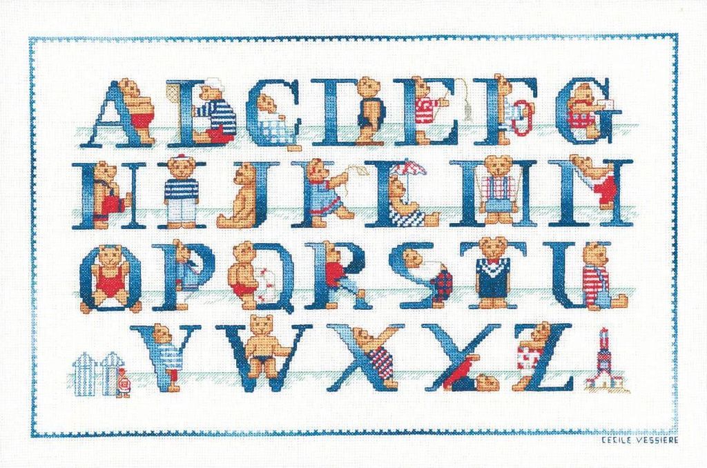 Le Bonheur des Dames Kreuzstich Set "Seebären-Sampler", Produktbild 