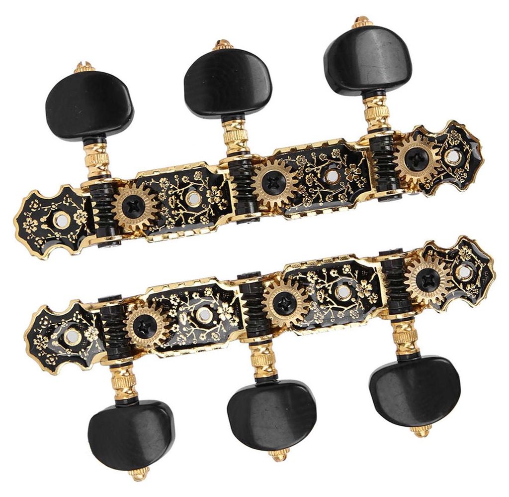 Akustikgitarre 1:18 Stimmgeräte Stimmschlüssel Wirbel Mechaniken Ersatz 3L3R