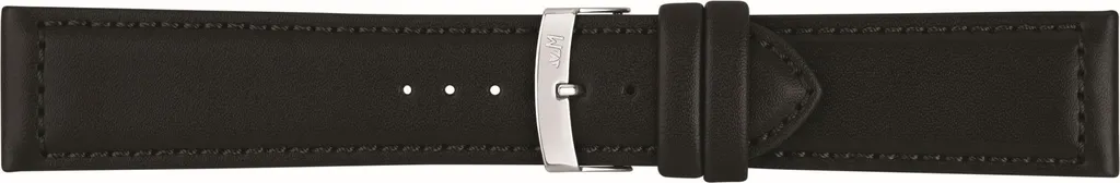 Bracelet de montre en cuir 22mm Panamera - Taille standard et Argent