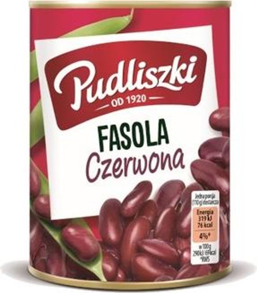 Rode kidneybonen, merk Pudliszki, 400 gram Productafbeelding 