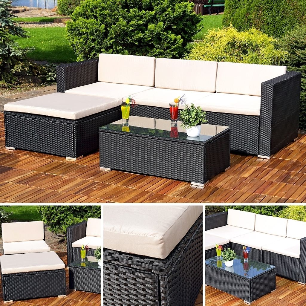 Mucola Gartenmöbel 5tlg. Gartenlounge Sitzgruppe Gartenset Produktbild 2
