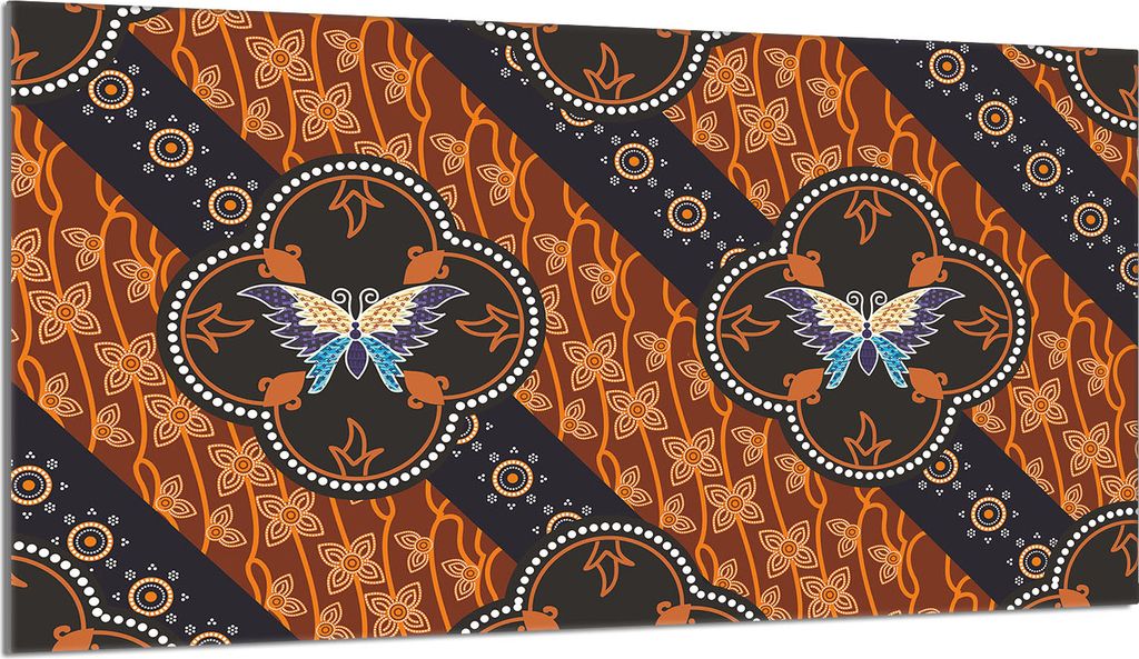 Glasschutzplatte für den Herd 90x52 Butterfly