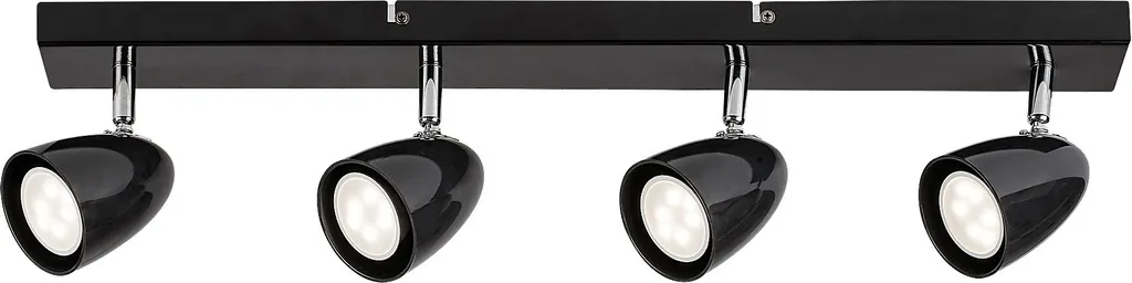 Rabalux PERICO Lampada 4 Spot Neri GU10 - Ottimizzazione Energetica