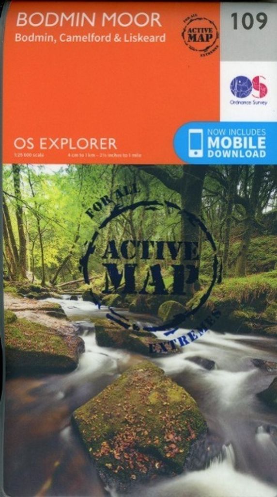 Bodmin Moor 1 : 25 000 (OS Explorer Active Karte)