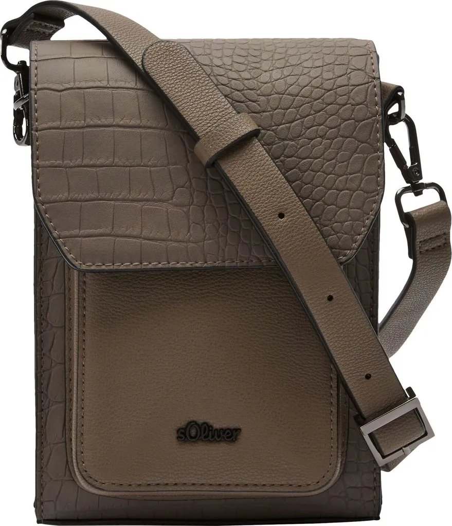 Borsa s.Oliver Handbag Brown Grigio Talpa - Stile senza tempo