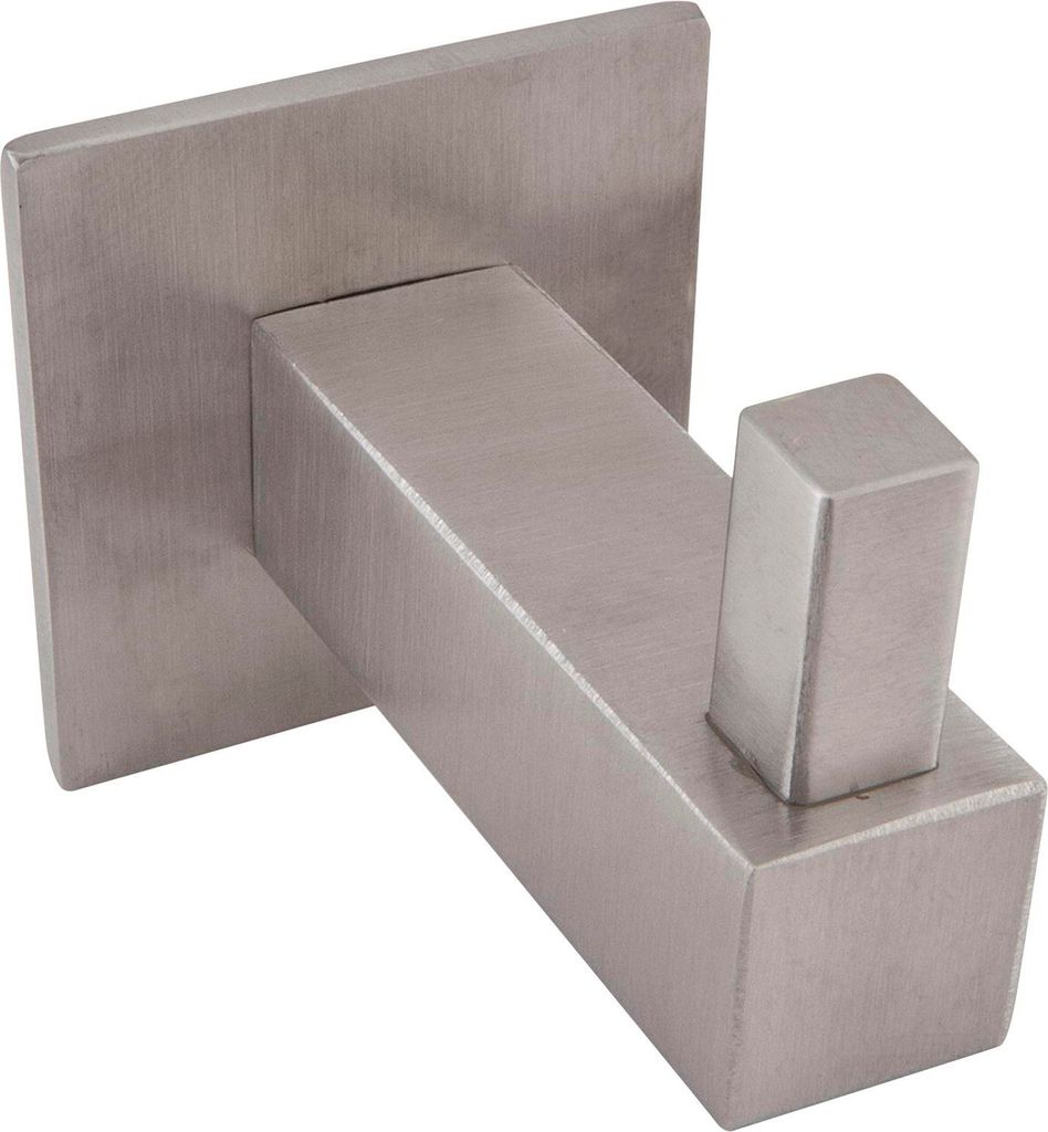 Technik Team Mantelhaken Tikal Garderobenhakenmit Platte 40x40mm, T 55mm, Edelstahl gebürstet