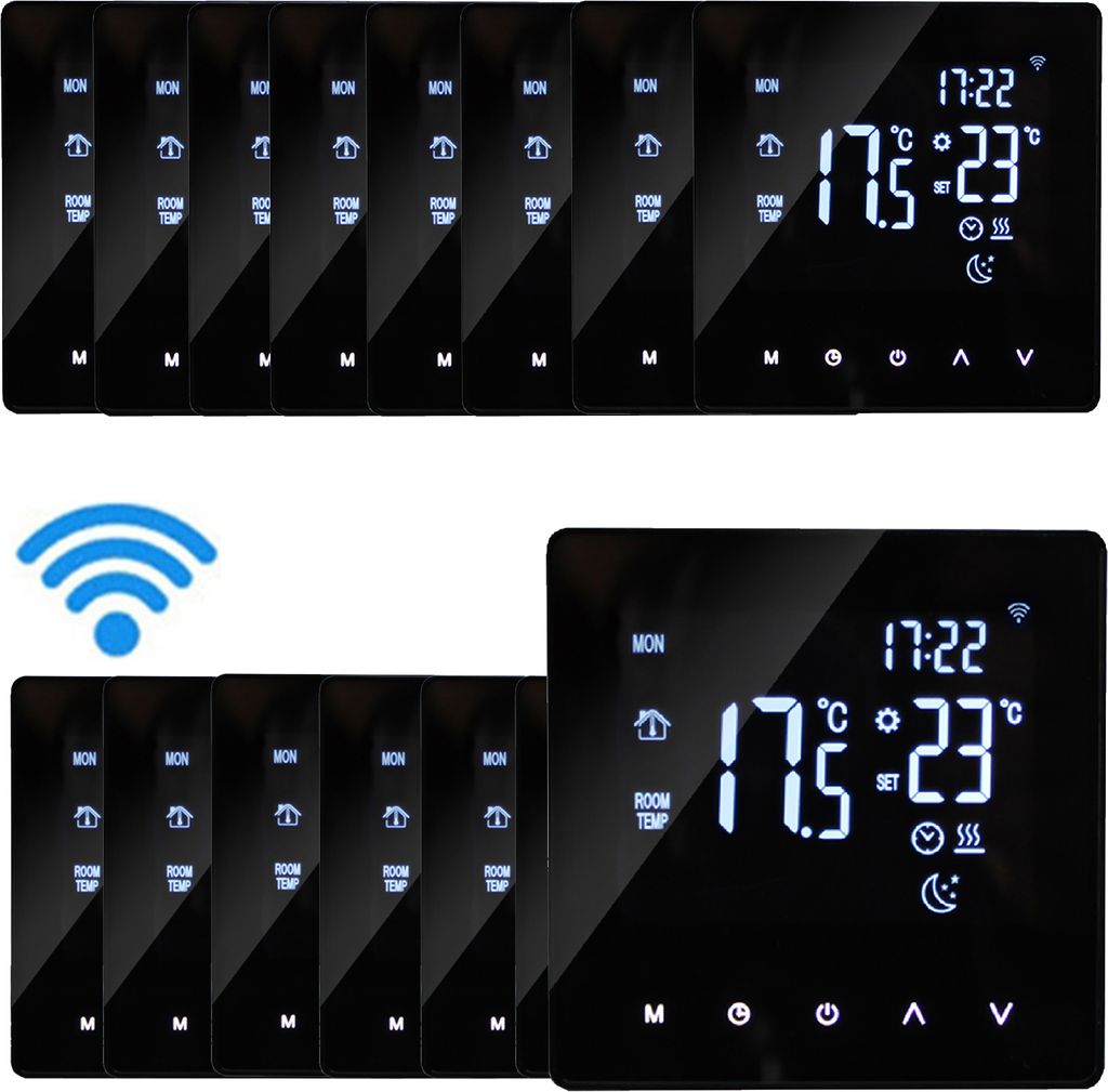 15X Tuya Digital WiFi Thermostat Smart Raumthermostat für Warmwasserbereitung Wöchentlich Programmierbare Temperaturregler für Fußbodenheizung ...