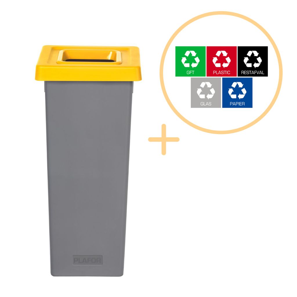 Plafor - Fit Bin 53l - Recycling - Gelb