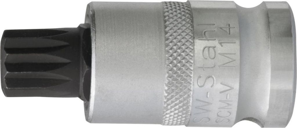 SW-Stahl 05307L Schraubendreheinsatz, 1/2", Innenvielzahn, M16 x 53 mm