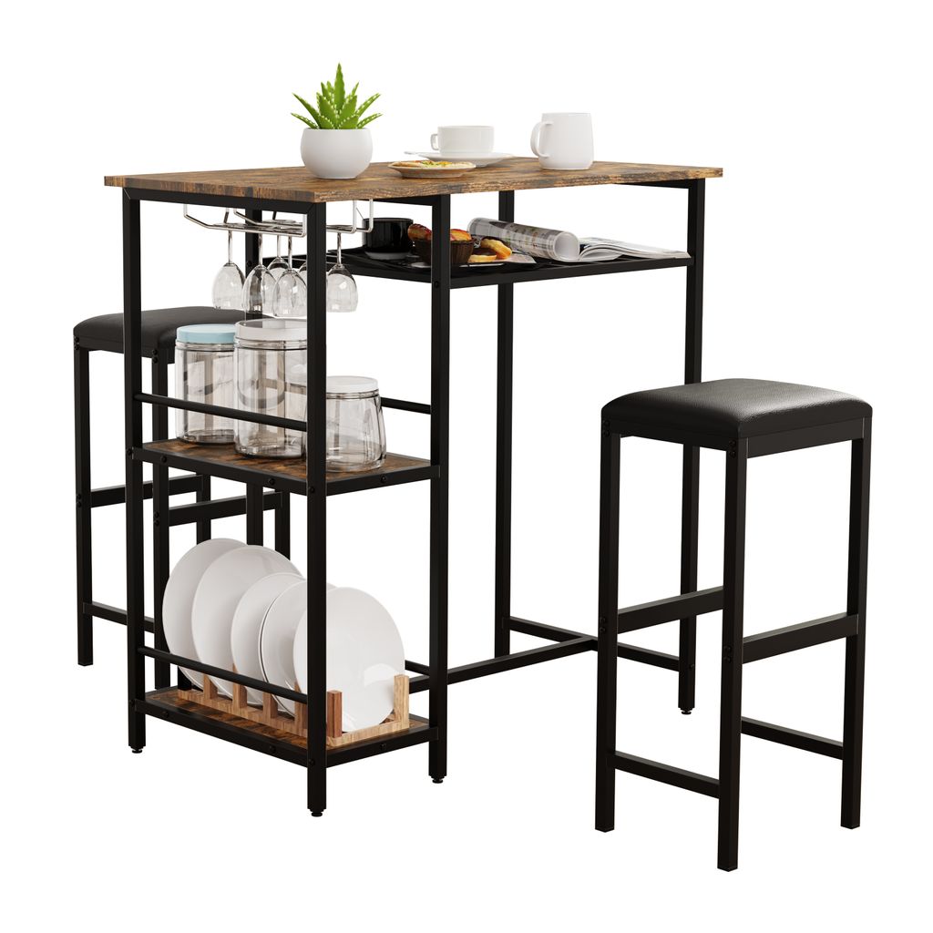 3 stk. Set | Søjletabel | Dimensioner Tabel ca. H. 93 x B. Produktbild 
