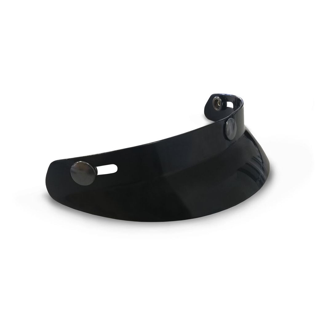 Standard Schwarz 3-Knopf-Visier für DMD Vintage Retro Helm