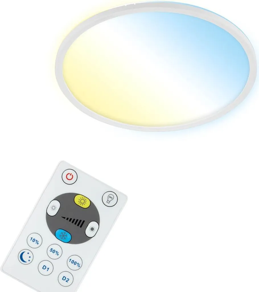 Plafoniera LED Smart Briloner WiFi Dimmerabile: Design Ultra Slim