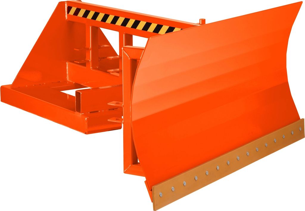 R+R Industrietechnik Schneeschieber Typ RSP-20 mit Polyurethanschürfleiste Schildbreite 2000mm RAL 2004 Reinorange