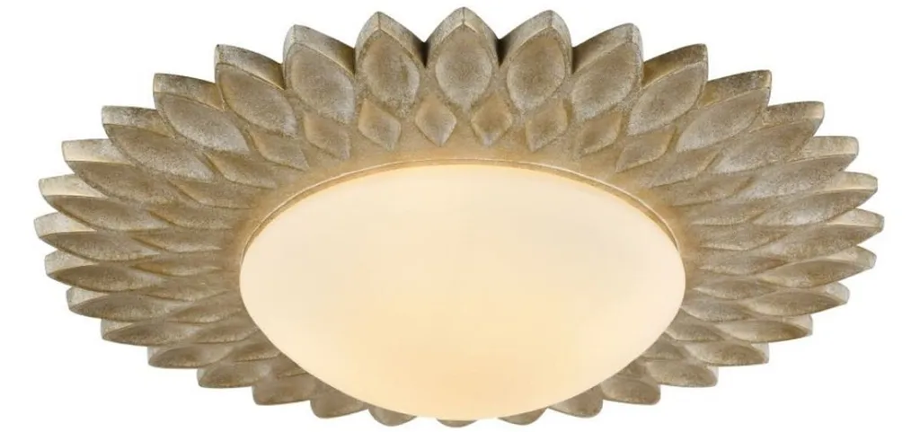 Lampe de plafond moderne ronde or et blanc Ø 56 cm - Éclairage design