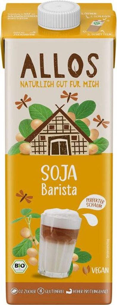 Allos Soja Barista Drink - - 1l x 6 - 6er Pack VPE