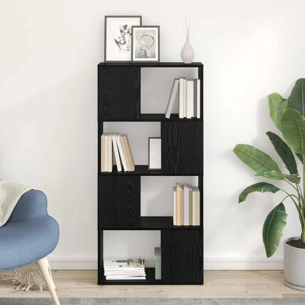 Mobile TV Nero Legno 60x24x125,5 cm | Arredo Intrattenimento Octo2309583