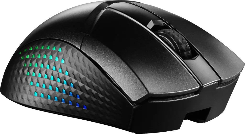 Souris de jeu légère sans fil noire MSI GM51 avec capteur haute glisse