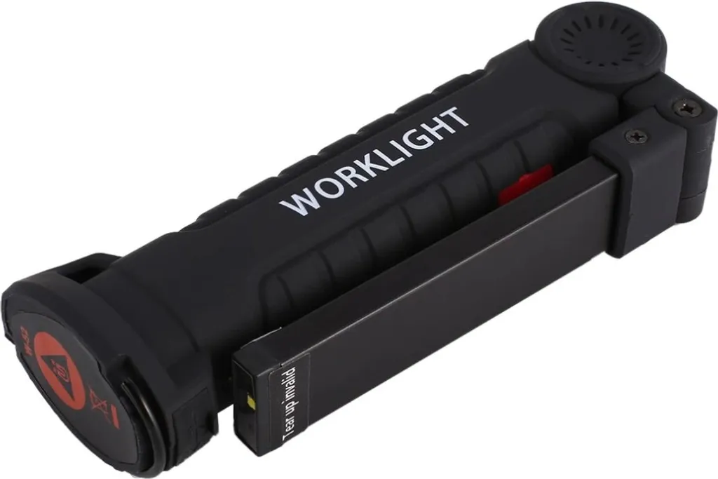 Lampe à main LED pour garage et camping avec batterie longue durée