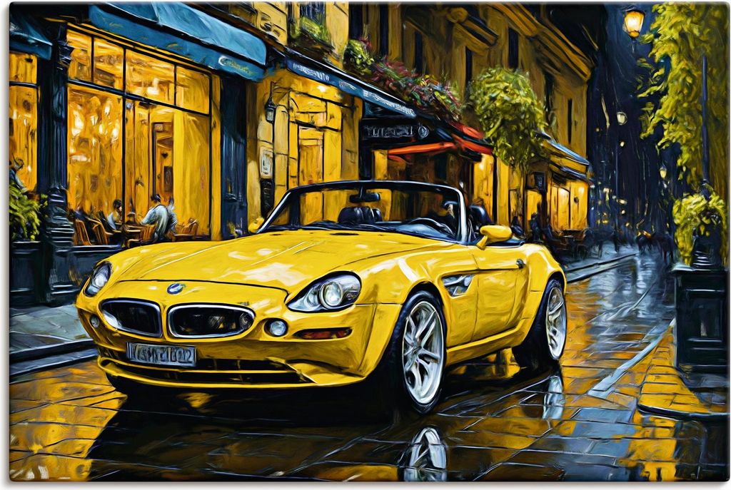 ARTland Leinwandbild BMW Z8 in Paris Größe: 120x80 cm