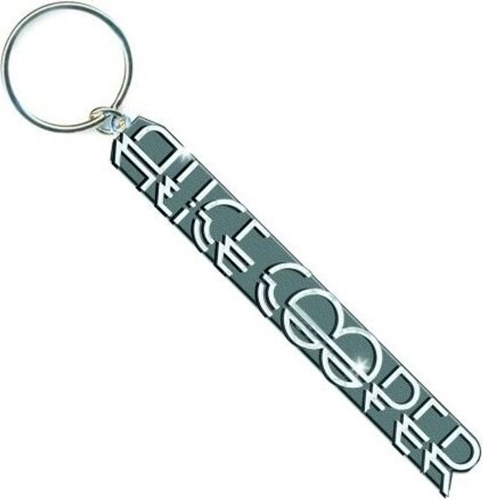 Alice Cooper Deco Logo White Schlüsselanhänger