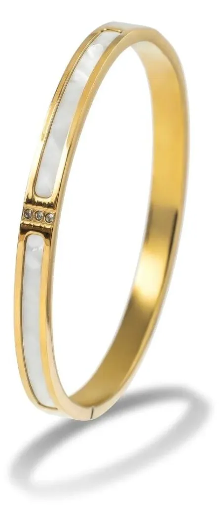 Jonc Massif pour Femme Haley - Bracelet Chic en Métal Précieux et Robuste