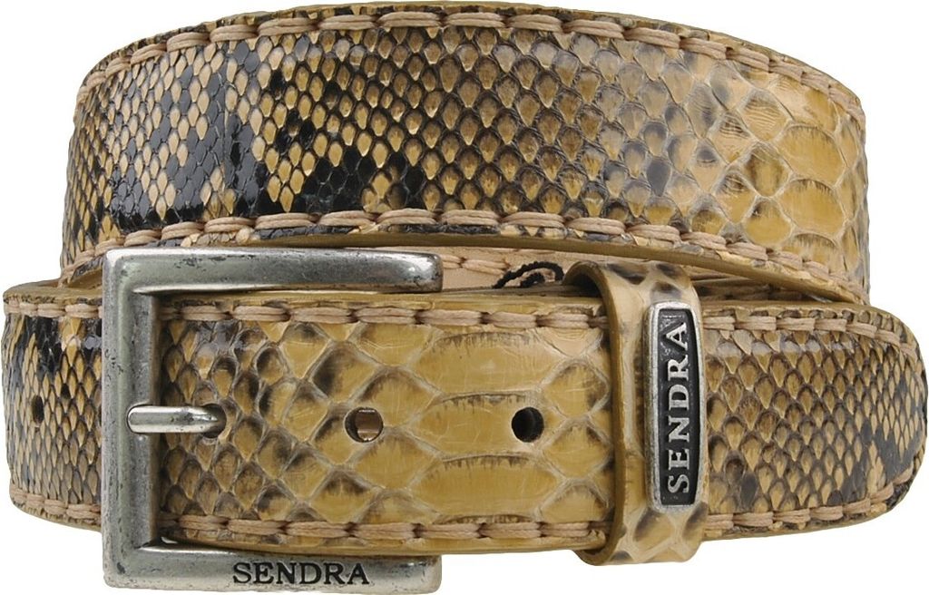 Sendra Gürtel Schlangenleder Python 1016 beige