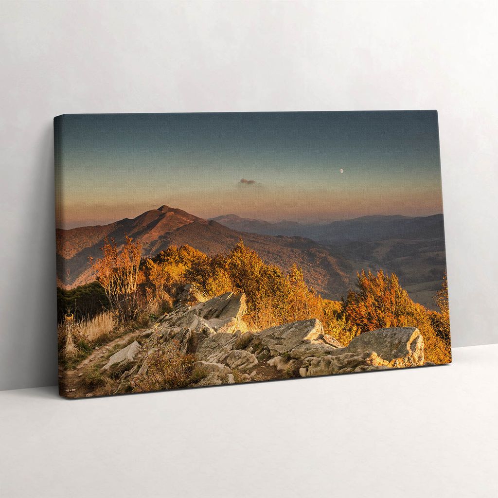 Bieszczady-Gebirge – Leinwandbild Wandbild – 30x20 cm – Leinwandbilder – Wandbilder – Schlafzimmer – Flur