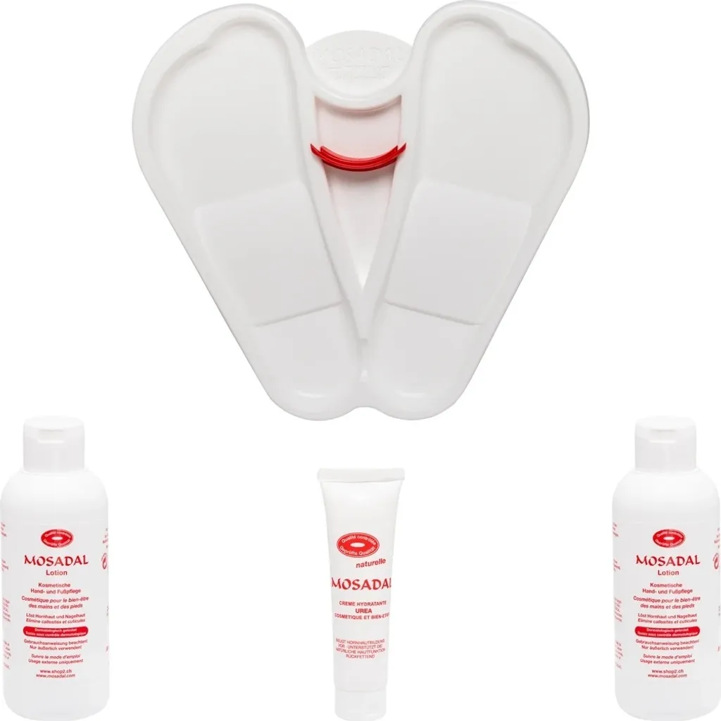 Kit Pédicure Complet Mosadal avec Baignoire et Soin à l'Urée 4 Pièces