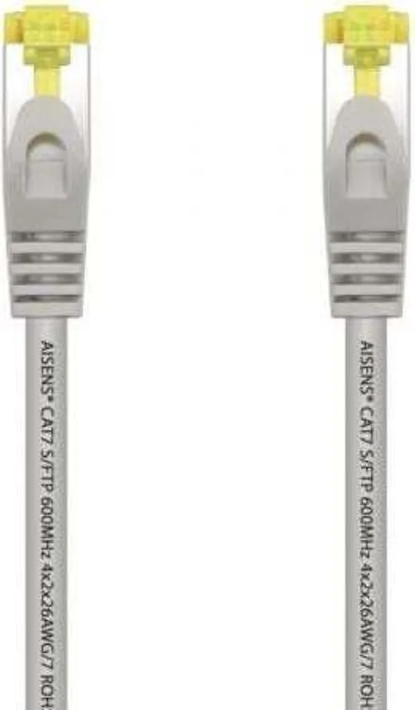 AISENS - A146-0332 Cavo di rete RJ45 Cavo patch LSZH Cat.7 600 MHz s/FTP pimf awg26, grigio, 25cm