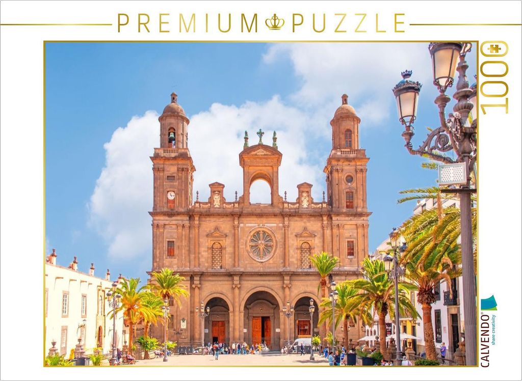 CALVENDO Puzzle Catedral de Santa Ana, Las Palmas de Gran Canaria | 1000 Teile Lege-Größe 64x48cm Foto-Puzzle für glückliche Stunden