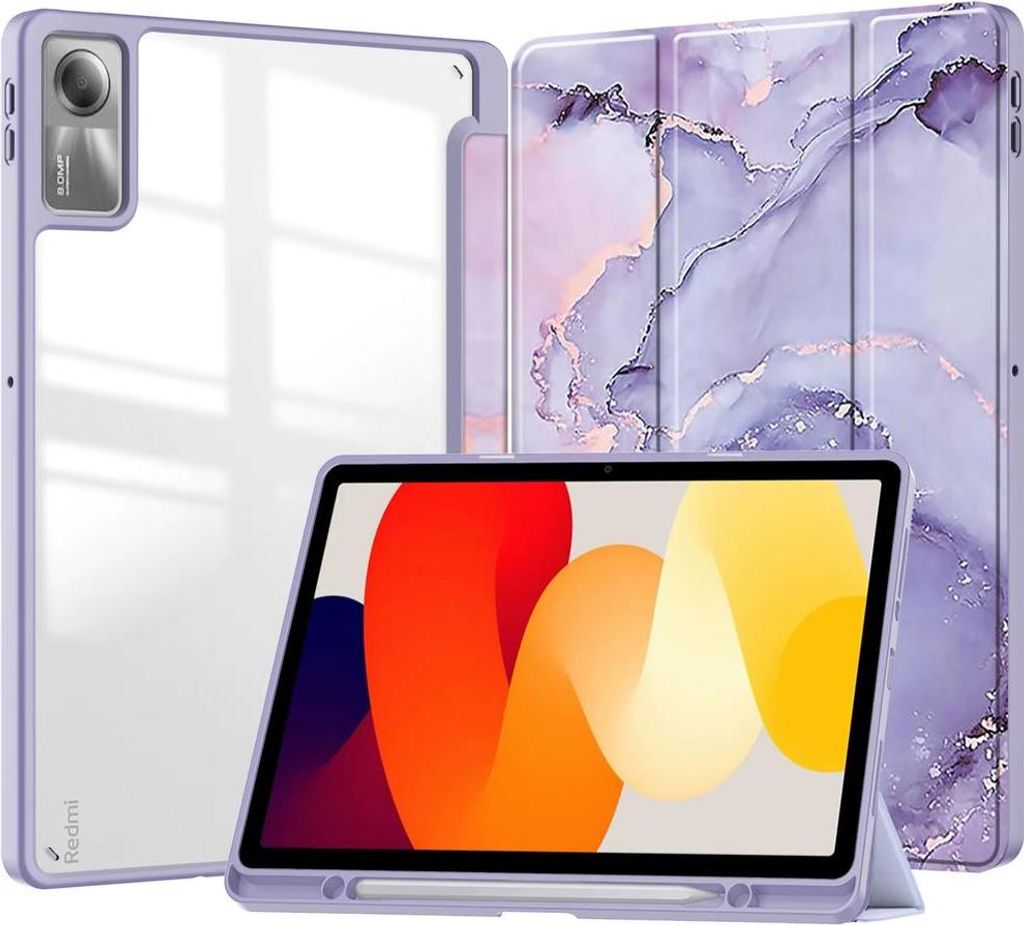 Marmor Hybrid Hülle für Xiaomi Redmi Pad SE 11 Lila