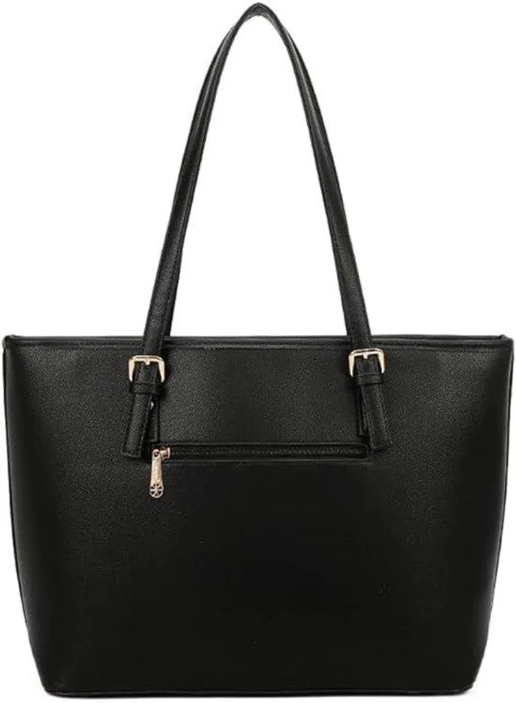 Grand cabas à main en cuir zippé pour femme active, format A4 idéal