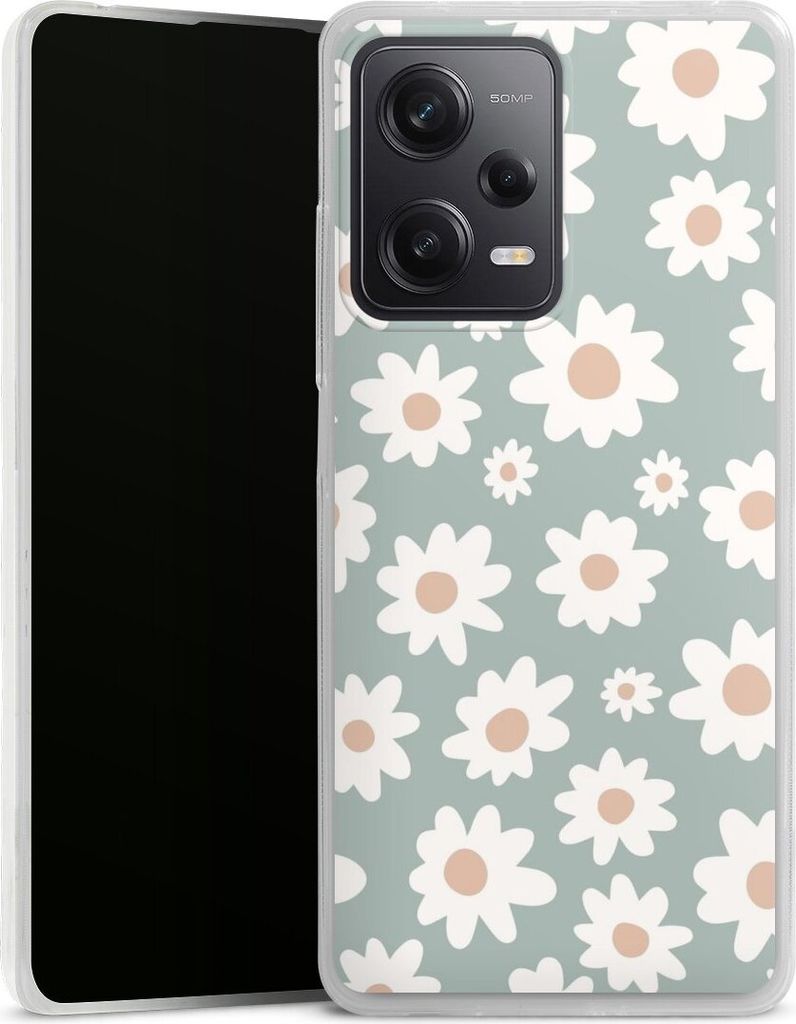 DeinDesign Slim Hülle für Xiaomi Redmi Note 12 Pro 5G Silikon Case Ultra Dünn Handyhülle Blumen Gänseblume Muster