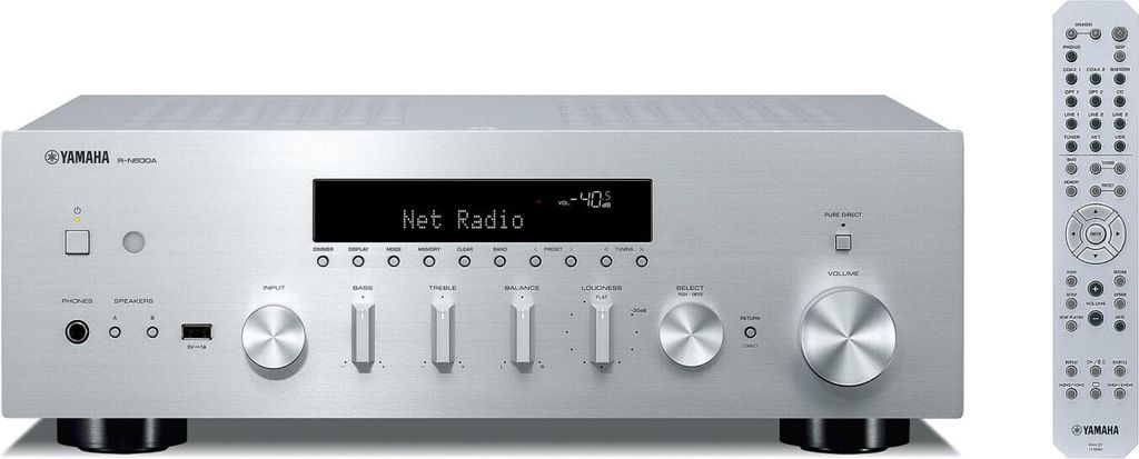 Yamaha R-N600A, 80 W, 60 W, 175 W, 150 W, 125 W, 105 W Zdjęcie produktu 