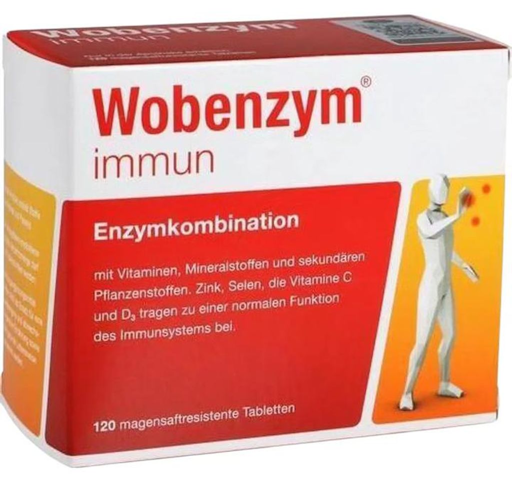 Tabletki uodparniające Wobenzym, 120 tabletek Zdjęcie produktu 