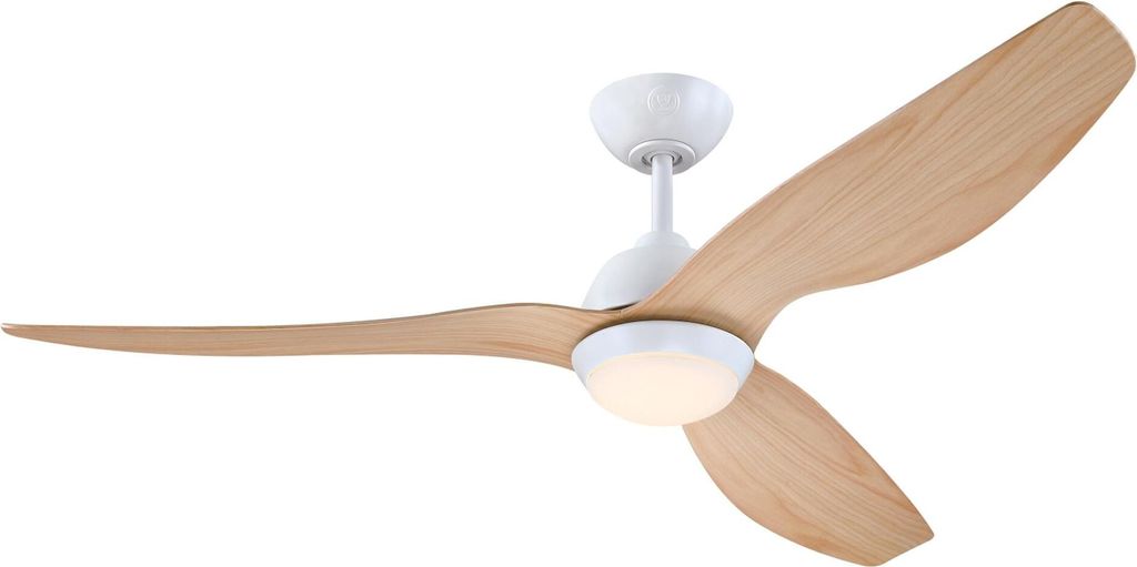 Energiespar Deckenventilator mit LED Beleuchtung und Produktbild 