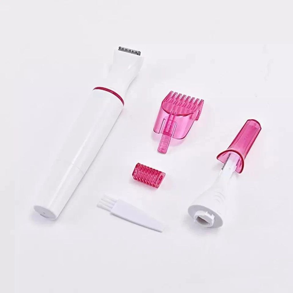 Frauen 5 in 1 Epilierer Bikini Augenbrauen Nase Trimmer Gesichts Haarentfernung