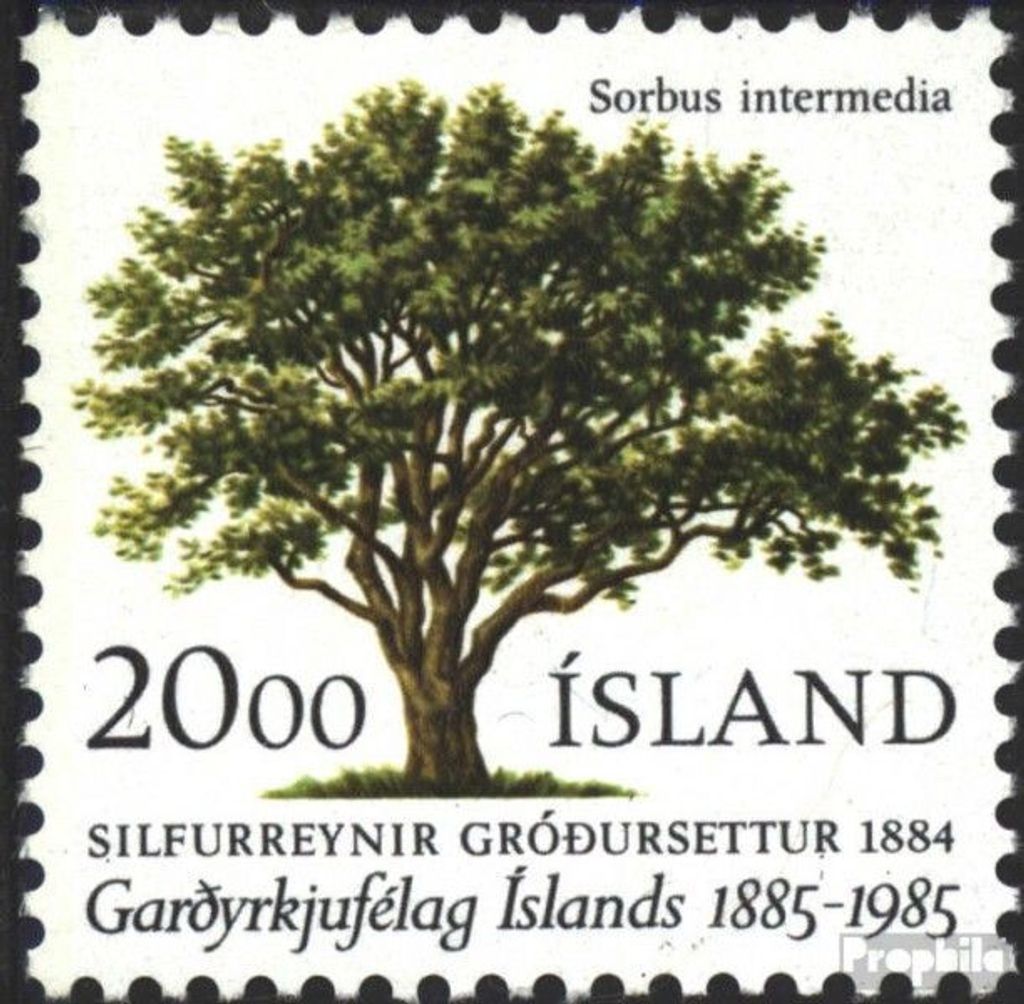 Briefmarken Island 1985 Mi 634 (kompl.Ausg.) postfrisch Gartenbau