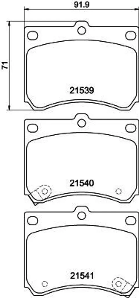 Freinage Mazda 323 et MX-3 : Plaquettes HELLA 8DB 355 006-481 de rechange