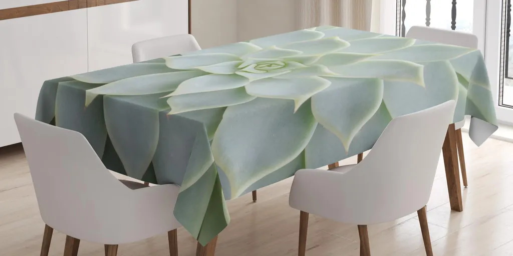 Tovaglia ABAKUHAUS Cactus 140x240 Verde Salvia - Estate Tutto l'Anno