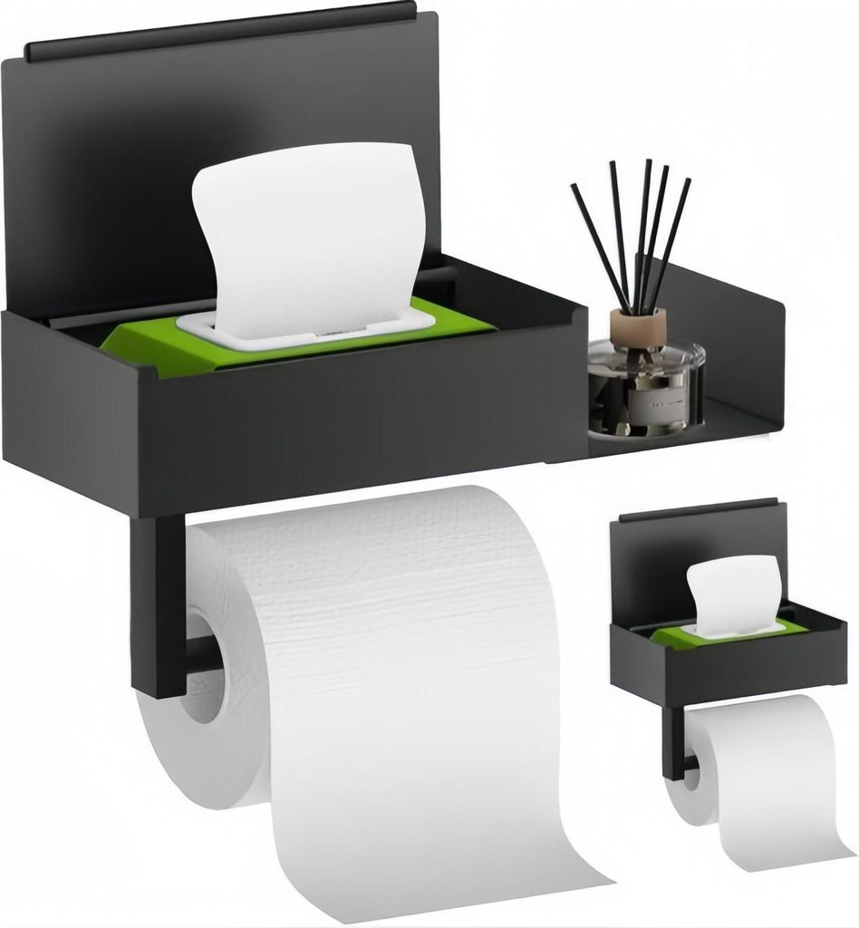 AIORBER Toilettenpapierhalter mit Feuchttücherbox, Produktbild 