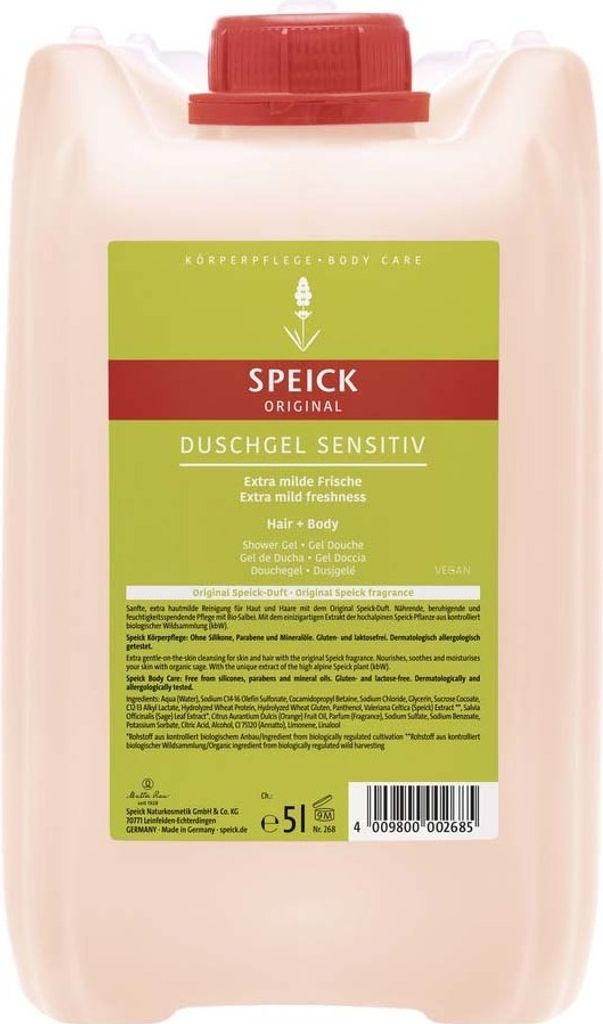 Natural - Duschgel Sensitiv Hair + Body 5L Produktbild 