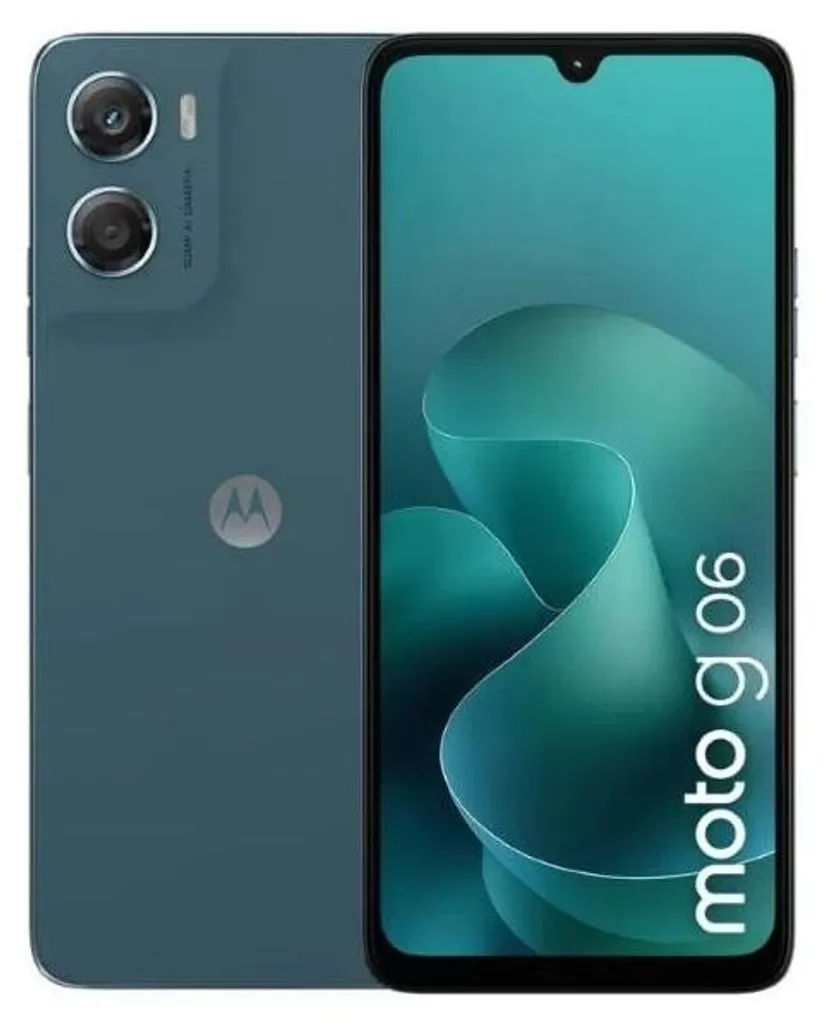 Téléphone Portable Motorola Moto g06 64 Go 4 Go RAM Bleu Écran Géant HD+