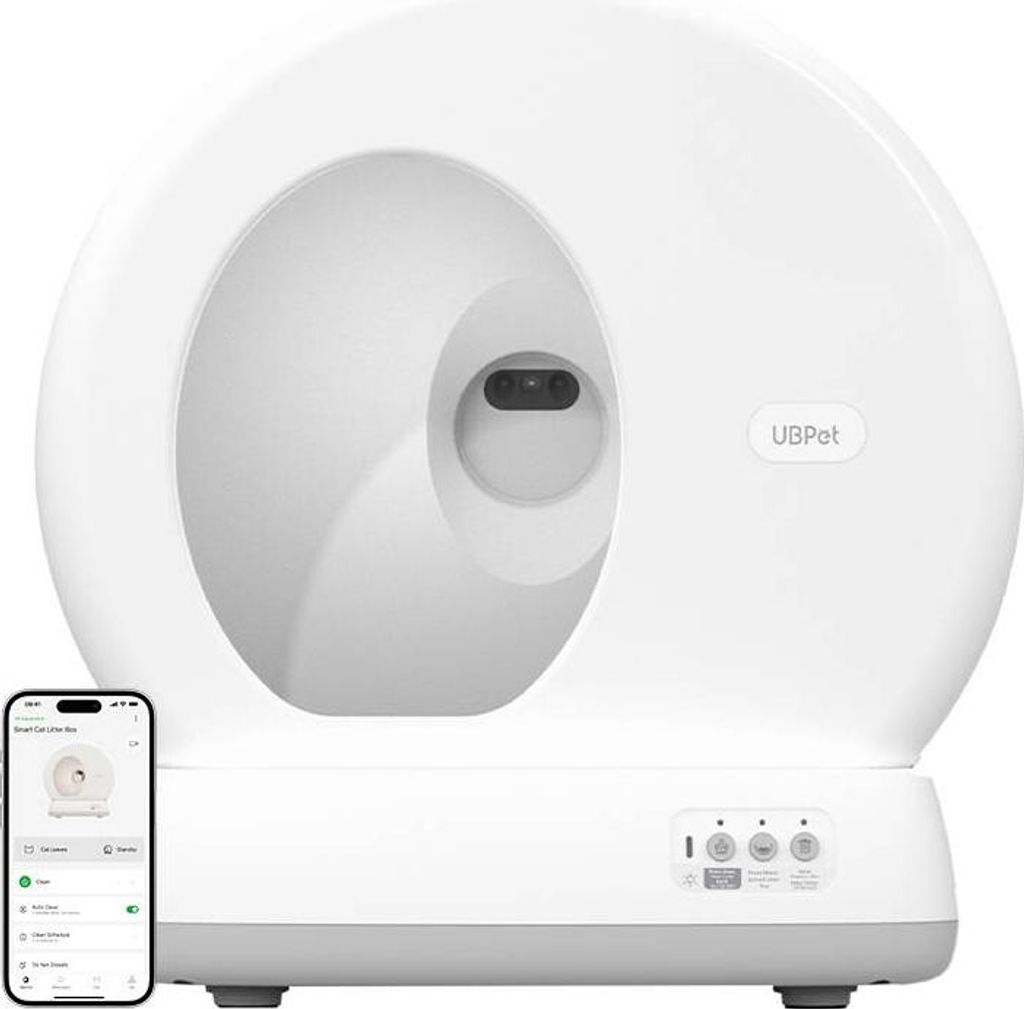 Ubpet C10 Pro intelligente selbstreinigende Katzentoilette mit Kamera
