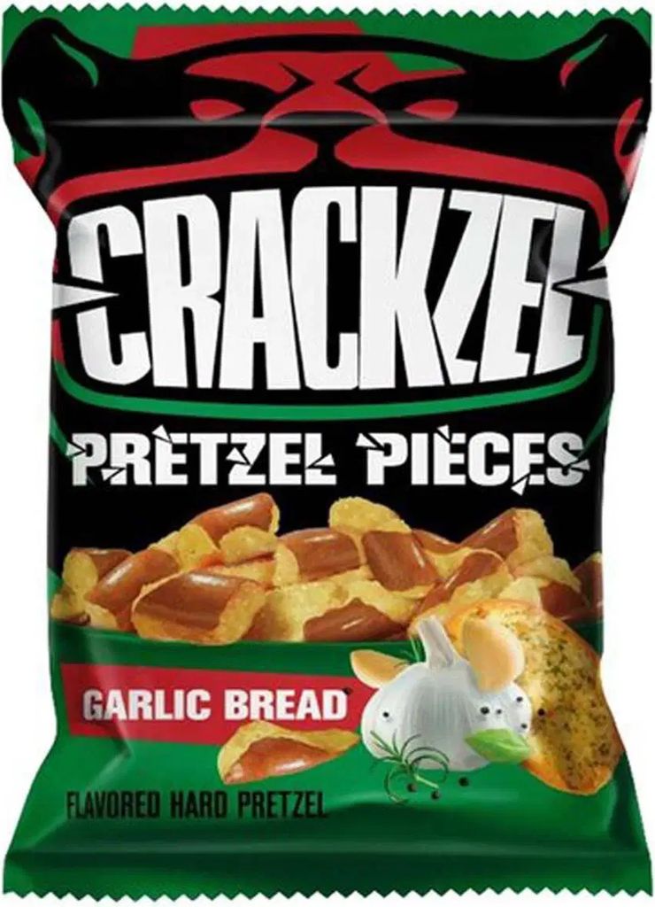 Crackzel Pretzel Pieces Česnekový chléb 85g Obrázek produktu 