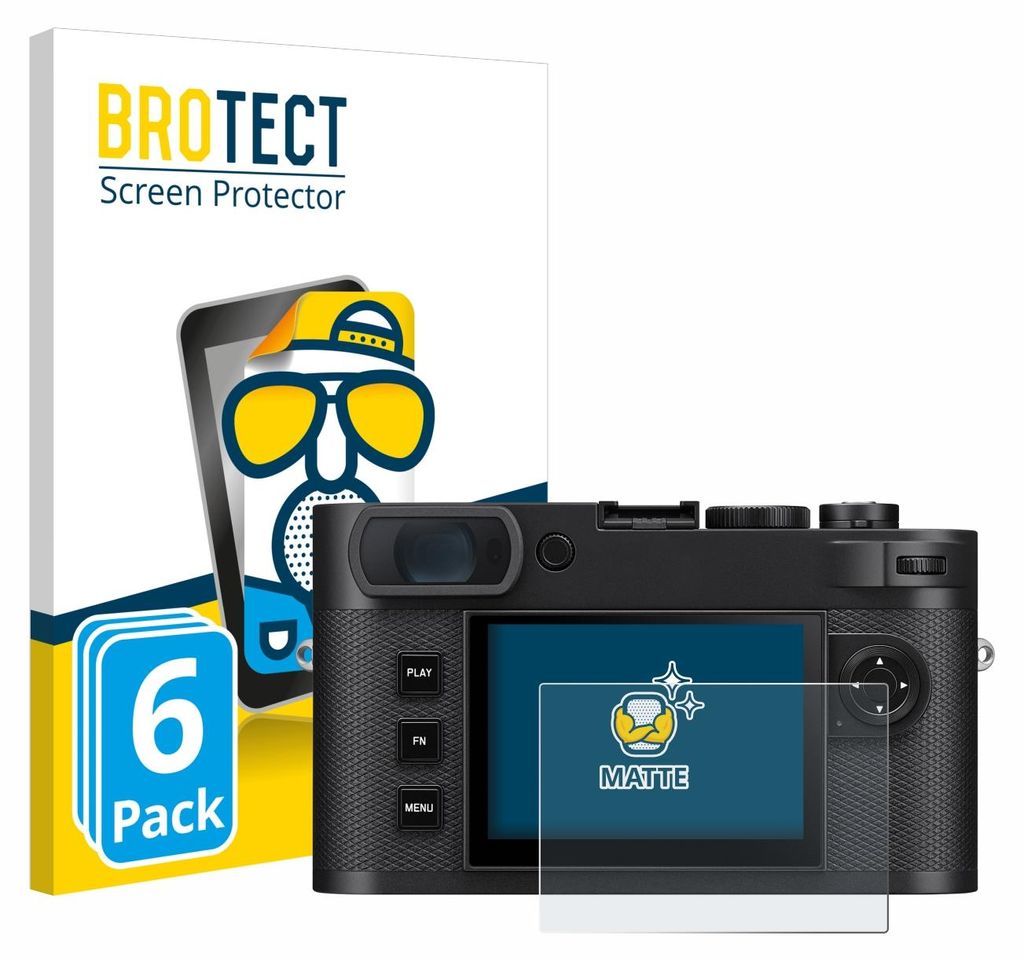 6x BROTECT Schutzfolie für Leica M EV1 Displayschutz Displayschutzfolie Folie Matt Entspiegelungsfolie