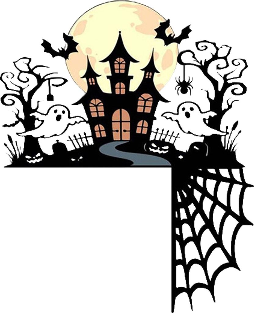 Halloween Tür-Eckschild, Metall, Hexe, Katze, Fledermaus, Geist, Spinnennetz, Türaufsatz, Schild für Innentüren und Fensterrahmen, Dekoration